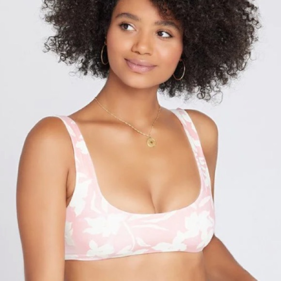 NWT L*SPACE LIZZIE BIKINI TOP PARADISE BLOOMS